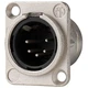 Neutrik NC5MD-L-1 5 Pin XLR DMX Male Panel Mount D Series