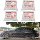 4 Packs Disposable Car Cover Clear Plastic 4 L(12.4ft * 21.6ft) 