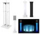 (1) Rockville White Adjustable Totem Stand For Turbosound  iX12 12" Speaker