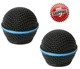 2 Pack Microphone Grille Cover for Shure SLX4/SLX2/PGX4/PGX2/UR4D/BETA58A Black