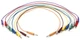 Hosa CSS-890 1/4-inch TRS Male to 1/4-inch TRS Male Patch Cable 8-pack - 3 foot