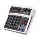 BOMGE 6 Channel Audio Sound Mixer - Professional Digital DJ Mixing Console fo...
