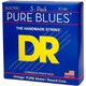 DR Strings Pure Blues Pure Nickel Electric Guitar Strings 3 Pack Medium (10-46)