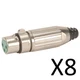 Lot of 8 New ORIGINAL Switchcraft AAA3FZ XLR Female Connector, Cable Mount 