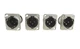 Neutrik NC3MD-V XLR Male PCB Mount Connector, Set of 4 - NOS, Free Ship
