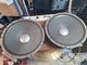 JBL K140  15" 8 Ohm Vintage Woofer Speakers  SEE VIDEO TESTED WORKING