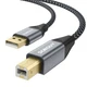 USB Printer Cable 6.6FT USB a to B Printer Universal PC Cord Compatible for HP B