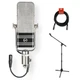 Warm Audio WA-44 Ribbon Microphone Bundle with Microphone Stand & XLR Cable KIT