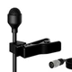 J K MIC-J 044 Lapel Microphone Lavalier Compatible Small, Black 