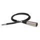 Hosa Balanced Interconnect, TT TRS To XLR3M, 3 Ft