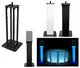 (1) Rockville Black Adjustable Totem Stand For QSC K8.2 8" Speaker