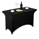 LZY Spandex Fitted Stretch Table Cover for 4ft or 6ft or 8ft Folding Table, R...