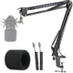 MXL 770 990 Microphone Stand with Pop Filter - Mic Suspension Boom Arm Stand wit