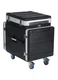 Gator GRC-12X10 PU ATA Molded PE Pop-Up Console Rack 12U Top & 10U Bottom w/ Cas