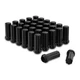 Richeer 32pcs M14x1.5 Lug Nuts for 32 PCS - 7 Spline Closed End, 32PCS Black 
