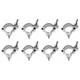 8) Chauvet DJ CLP-15N Narrow 360 Degree Wrap Around Lighting Clamps for 2" Truss