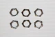 Set of 6 OEM Input Hex Nut - Yamaha 01V96 16-Channel Mixer Mixing Board Part