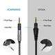 Nylon Cable For Sennheiser HD560S HD598 HD598SE HD598SR HD599 HD518 HD558 6.5ft