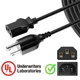 6ft UL AC Power Cord Cable For Behringer Eurolive B205D 150W PA Monitor Speaker