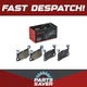 Brake Pads Set fits PORSCHE CAYENNE 9YB 4.0 Rear 2021 on DWNA Brembo 9Y0698451