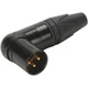 Neutrik NC3MRC-B Right Angle Connector Male 3 pole Lot of 8 New