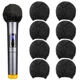 200pcs Disposable Microphone Cover, Non-Woven Elastic Band Handheld Mic Cover...