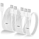 LOFPYE 3-Pack [3.3FT+6.6FT+10FT] 60W USB C to USB C Cable, Type C to Type C C...