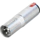 Neutrik NA3MJ XLR Plug Adapter XLR - 6.3mm Stereo Jack Socket 1pc