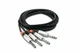 Hosa HSS-001.5X2 1.5' Dual REAN 1/4" TRS to Same Stereo Interconnect Cable