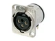(2) Genuine NEUTRIK NC3FD-H Female Receptacle 3 Pin D-Mount Horizontal PCB Mount
