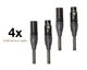 4x Roland RMC-G5 5ft Gold Series Microphone Cables